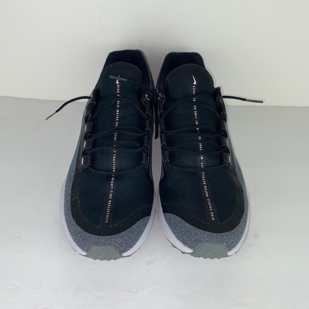 Nike Zoom Winflo 5 Run Shield Black Metallic Silver Mens US 11